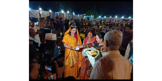 ललित राय के आवास पर भुईया बाबा पूजा और रौशन राय की पुत्री के जन्म पर भव्य उत्सव का आयोजन